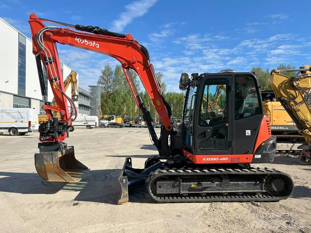 Kubota KX 080-4 A2 中型油圧ショベル 7ｔ-12ｔ（ユンボ・パワーショベル・バックホー）