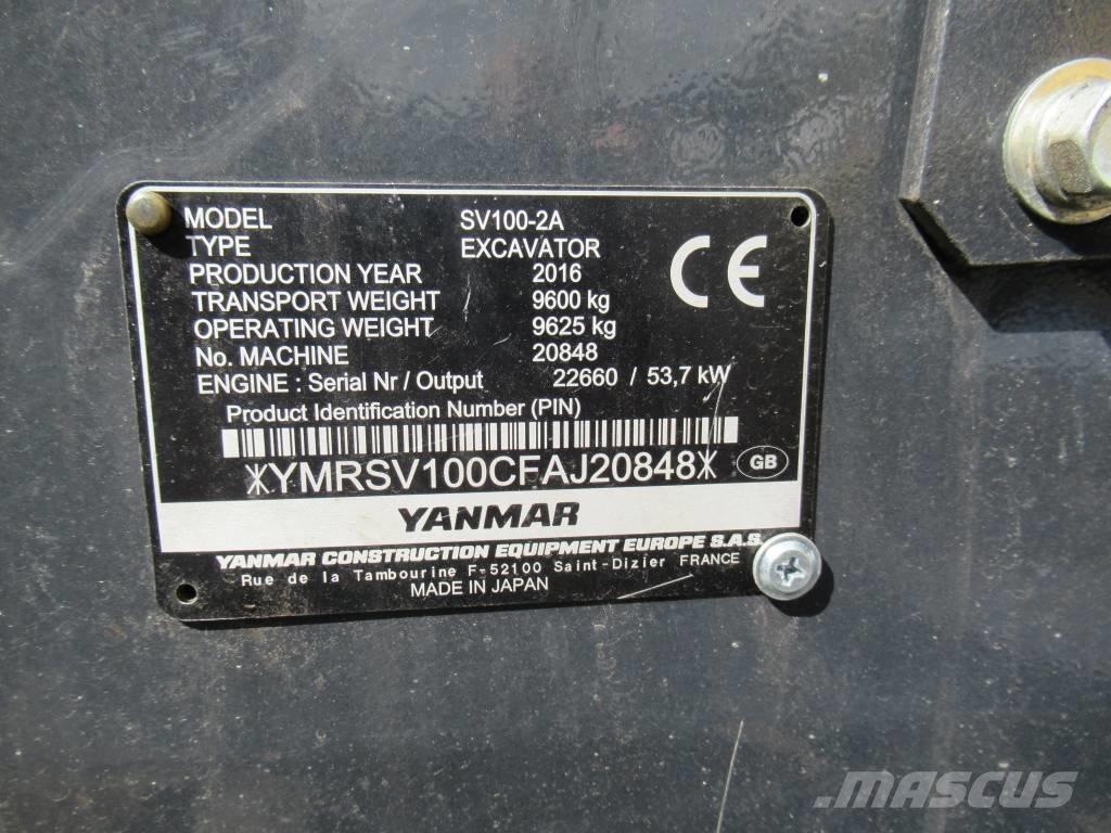 Yanmar SV 100-2A 中型油圧ショベル 7ｔ-12ｔ（ユンボ・パワーショベル・バックホー）