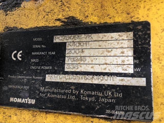 Komatsu PC 750 SE-7K 大型油圧ショベル12t以上（パワーショベル・ユンボ）