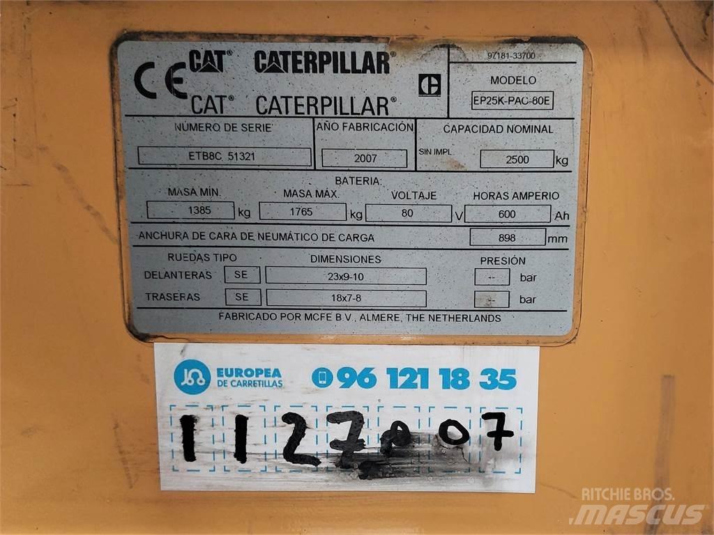 CAT EP25K PAC バッテリーフォークリフト