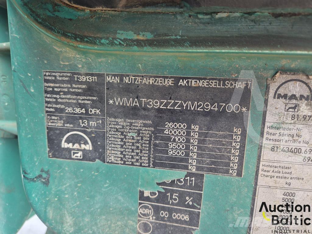 MAN 26.364 ダンプ