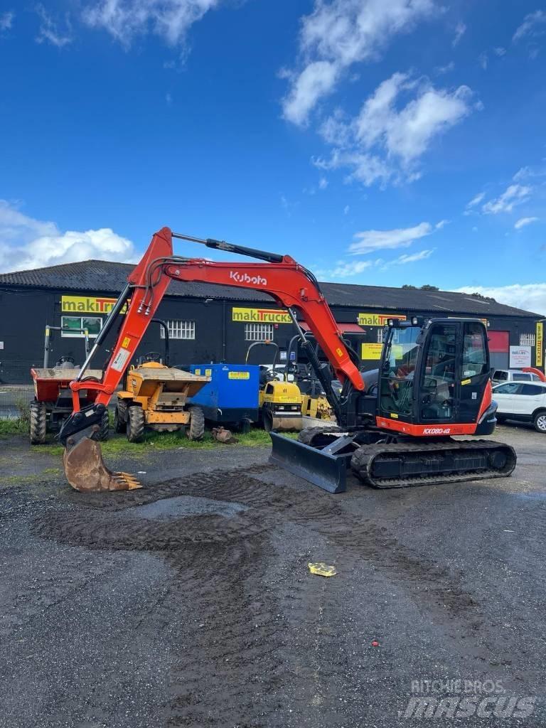 Kubota KX 080-4a 中型油圧ショベル 7ｔ-12ｔ（ユンボ・パワーショベル・バックホー）