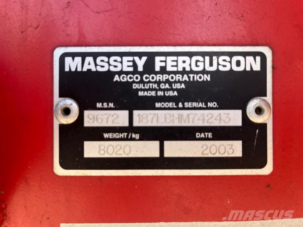 Massey Ferguson 187 スクエアベーラー