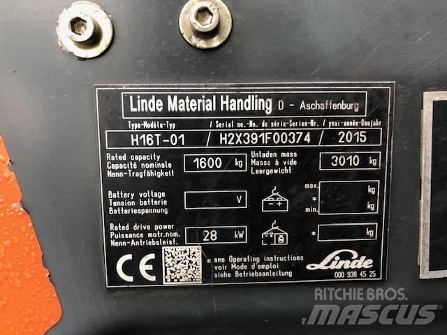 Linde H16T-01 LPGフォークリフト