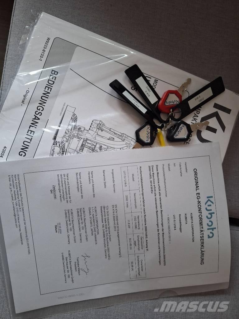 Kubota U 18-5 ミニ油圧ショベル 7t以下（ミニユンボ・ミニディガー）