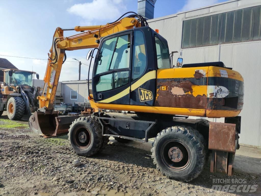 JCB JS 145 W ホイール式油圧ショベル（パワーショベル・ユンボ・バックホー）