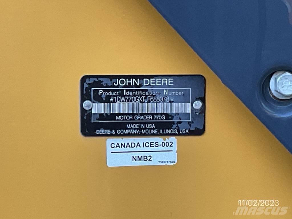 John Deere 770 G モーターグレーダー