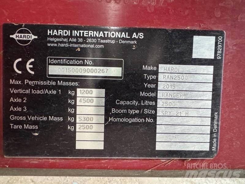 Hardi Ranger 2500 牽引型スプレイヤー