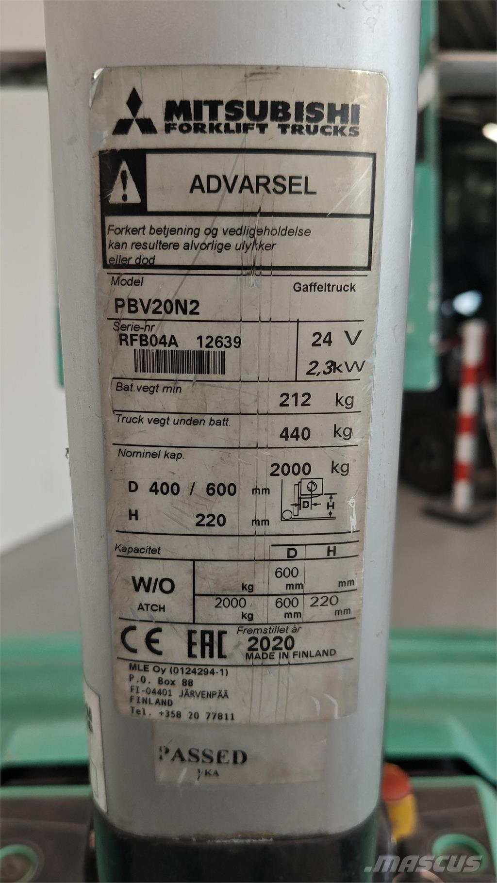 Mitsubishi PBV20N2 プラットホームトラック