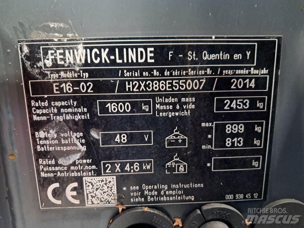 Linde E16-02 バッテリーフォークリフト