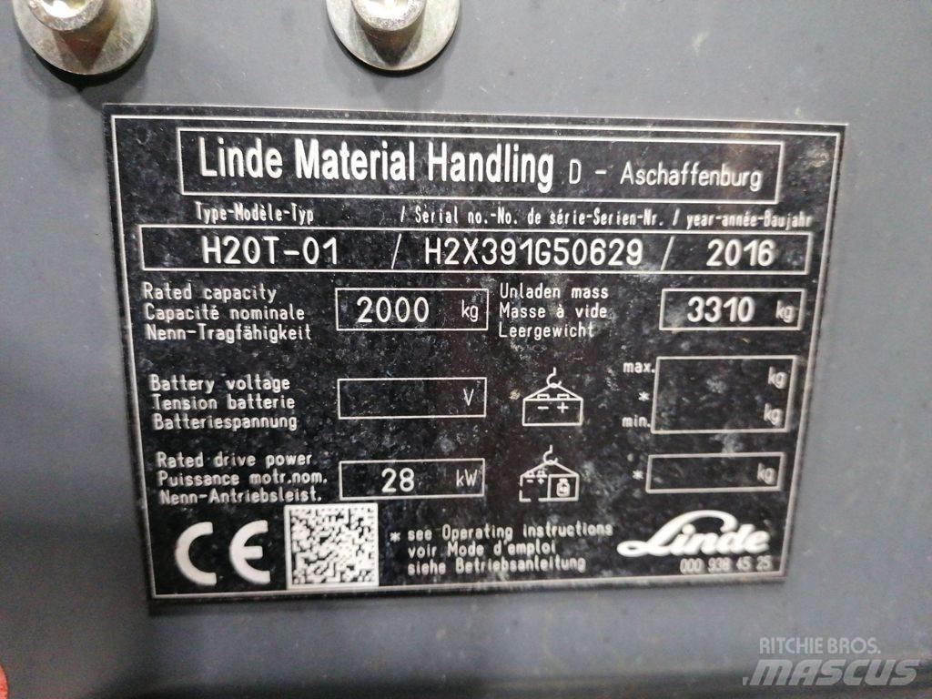 Linde H20T-01 LPGフォークリフト