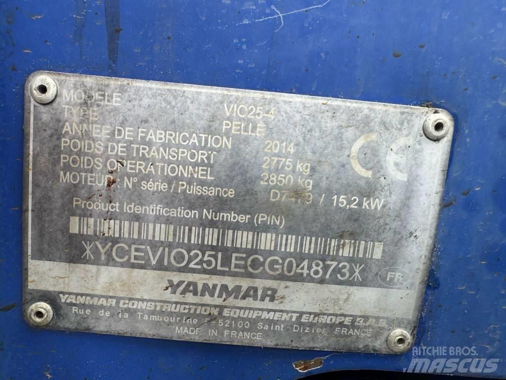 Yanmar Vio 25-4 ミニ油圧ショベル 7t以下（ミニユンボ・ミニディガー）