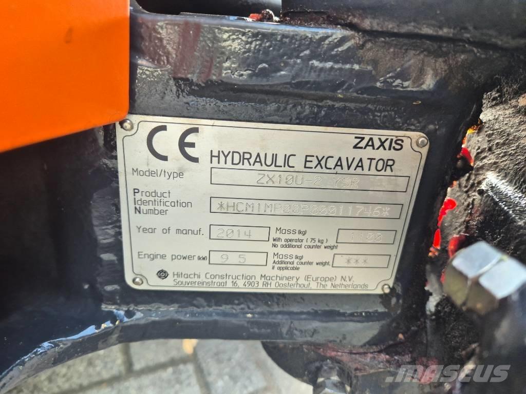 Hitachi ZX 10 U-2 ミニ油圧ショベル 7t以下（ミニユンボ・ミニディガー）