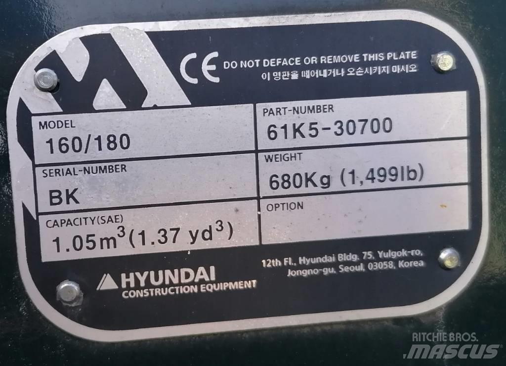 Hyundai 1.05m3_HX180 バケット