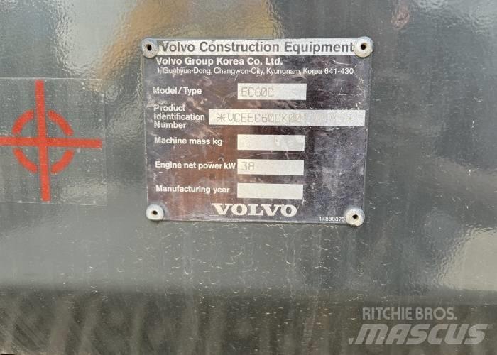 Volvo EC 60 C ミニ油圧ショベル 7t以下（ミニユンボ・ミニディガー）