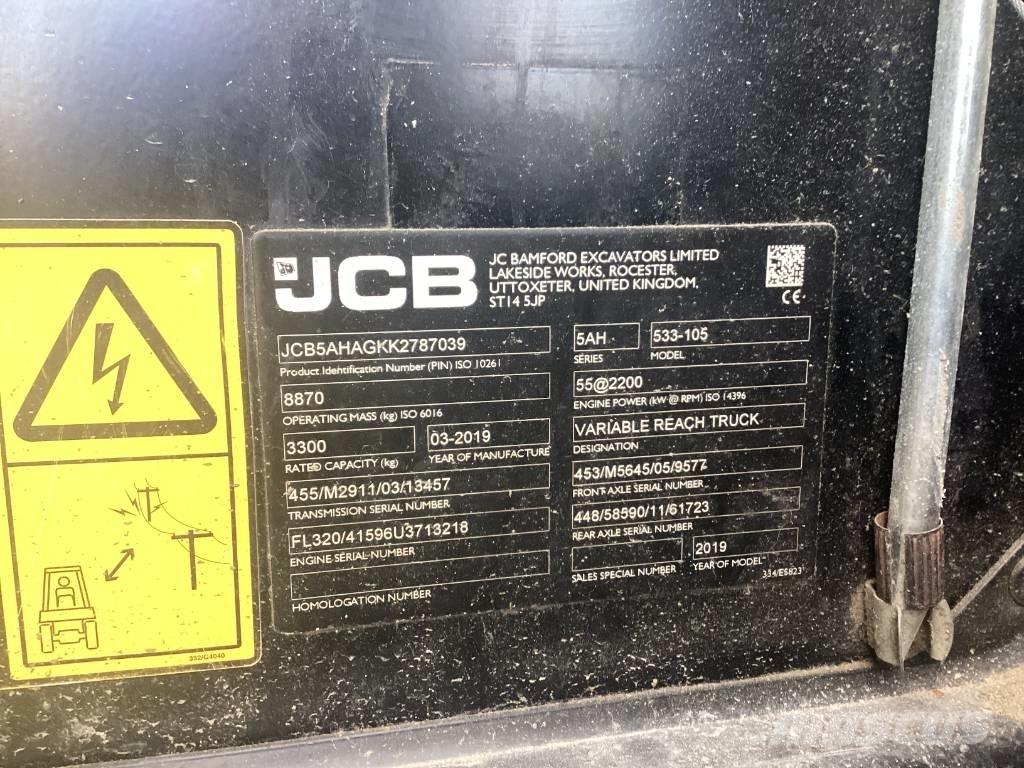 JCB 533-105 テレスコーピックハンドラー
