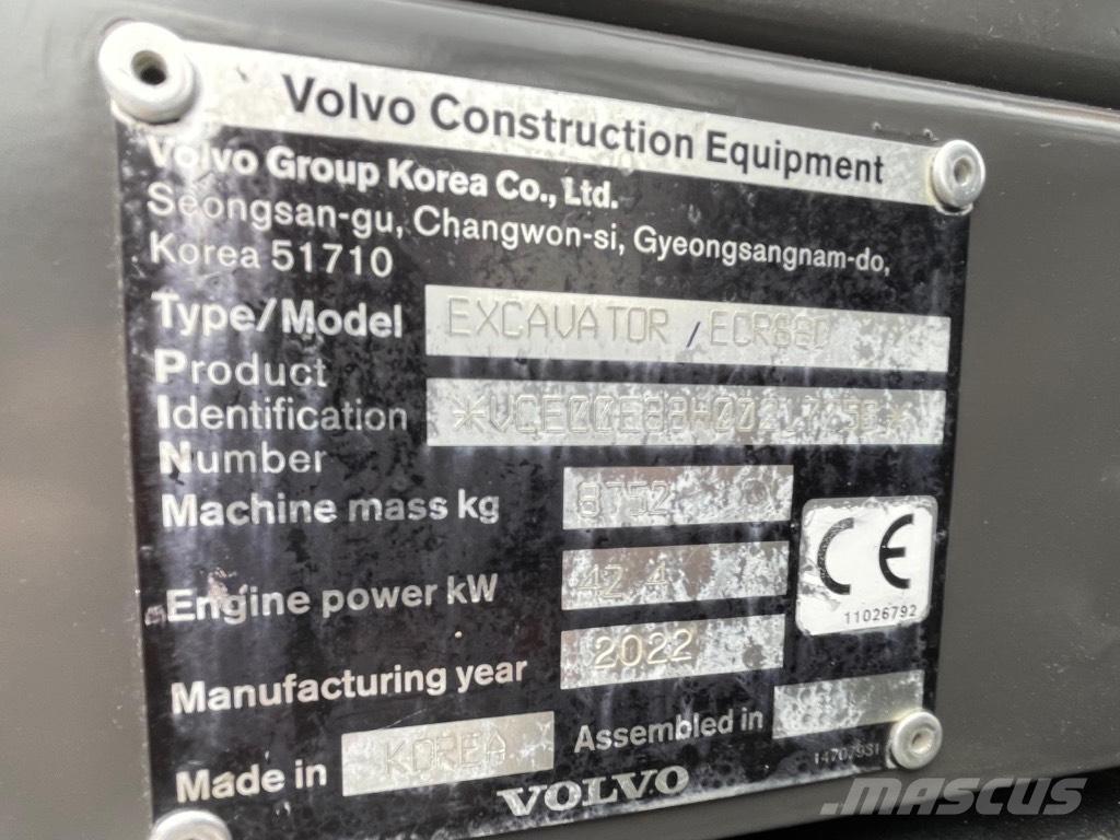 Volvo ECR88D 中型油圧ショベル 7ｔ-12ｔ（ユンボ・パワーショベル・バックホー）