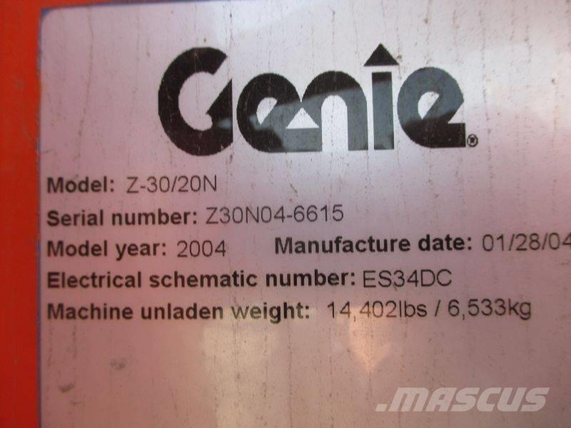 Genie Z 30/20 N ブームリフト　屈伸型