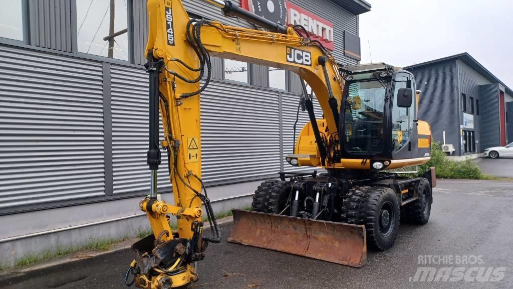 JCB JS 145 W ホイール式油圧ショベル（パワーショベル・ユンボ・バックホー）