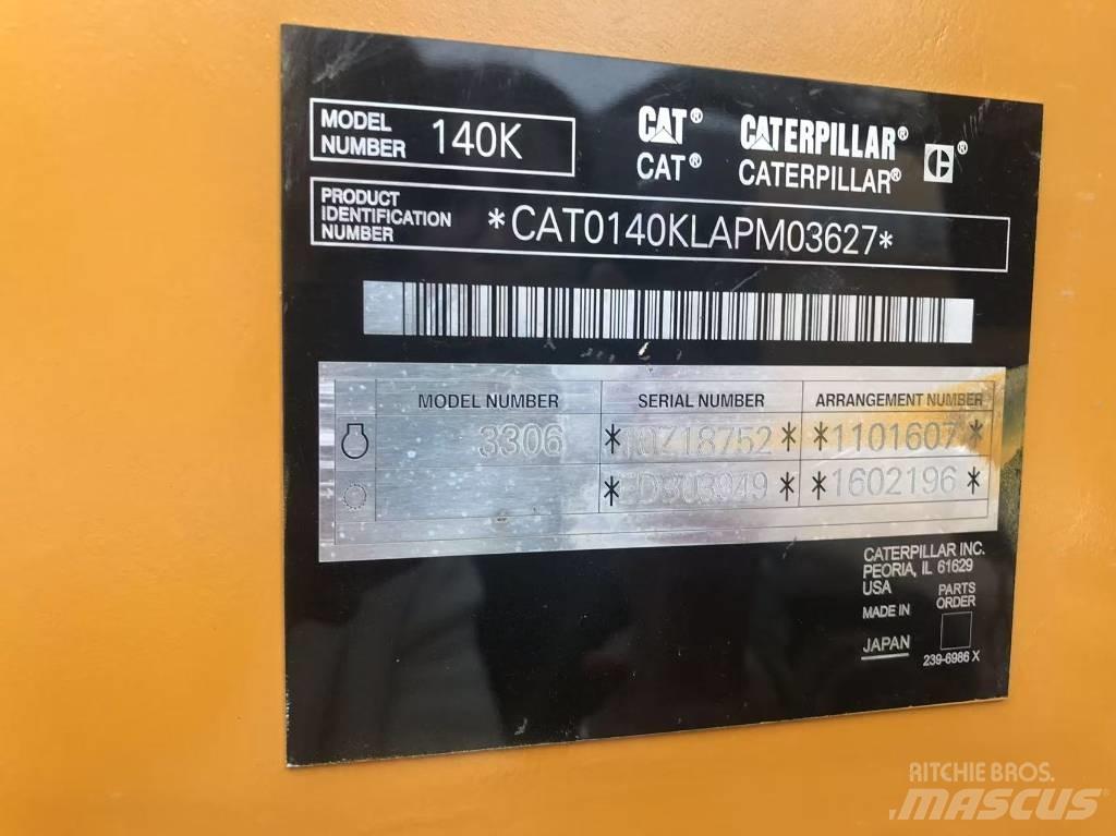 CAT 140k モーターグレーダー