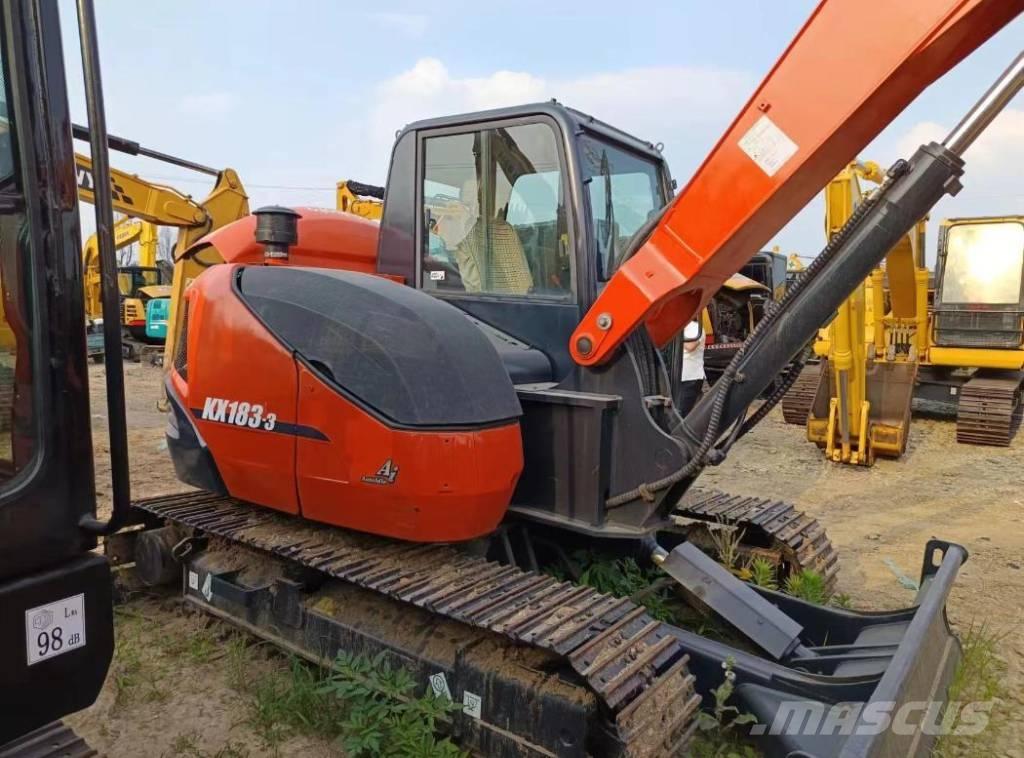 Kubota KX 183-3 中型油圧ショベル 7ｔ-12ｔ（ユンボ・パワーショベル・バックホー）