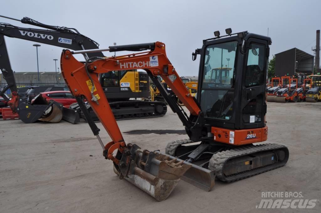 Hitachi ZX 26 U-6 ミニ油圧ショベル 7t以下（ミニユンボ・ミニディガー）