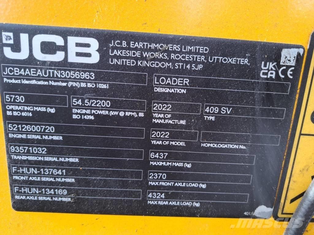 JCB 409 ホイールローダー・タイヤショベル