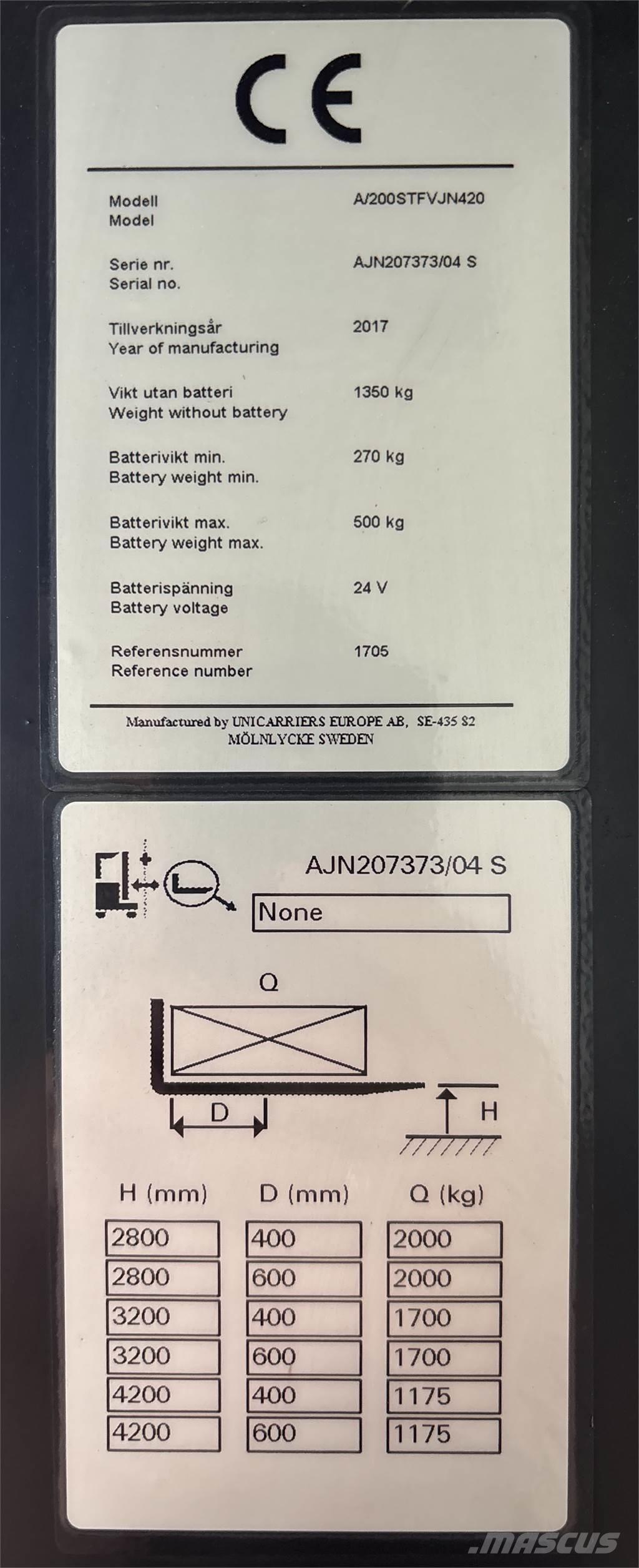 Atlet A200 自走式スタッカー