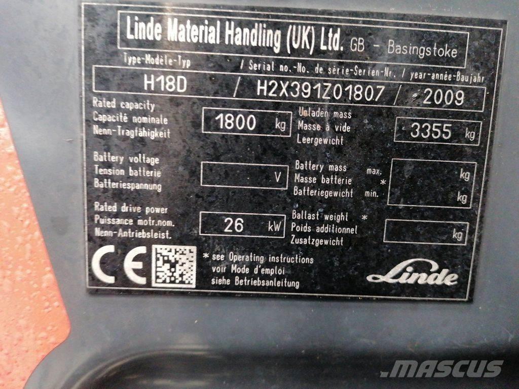 Linde H18D ディーゼル・軽油