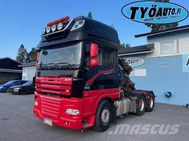 DAF Xf 105.510 6x4 クレーントラック、ユニック車
