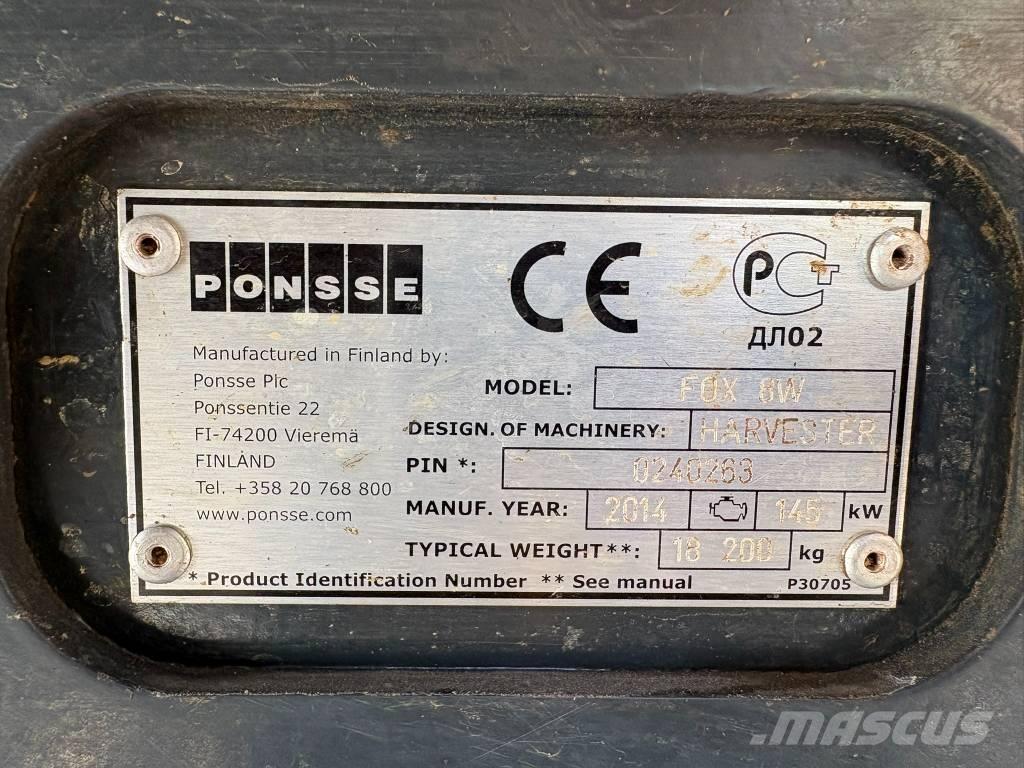 Ponsse Fox 8W ハーベスター