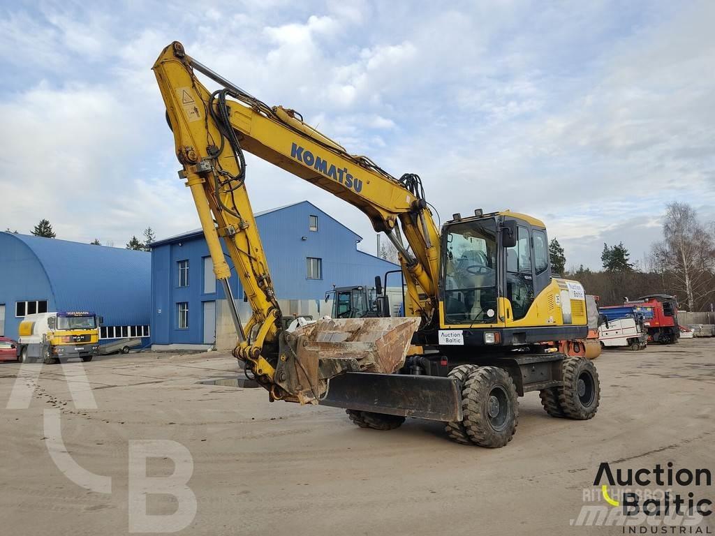 Komatsu PW160-7 ホイール式油圧ショベル（パワーショベル・ユンボ・バックホー）