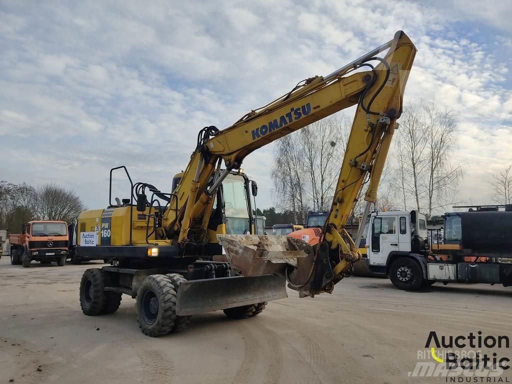 Komatsu PW160-7 ホイール式油圧ショベル（パワーショベル・ユンボ・バックホー）