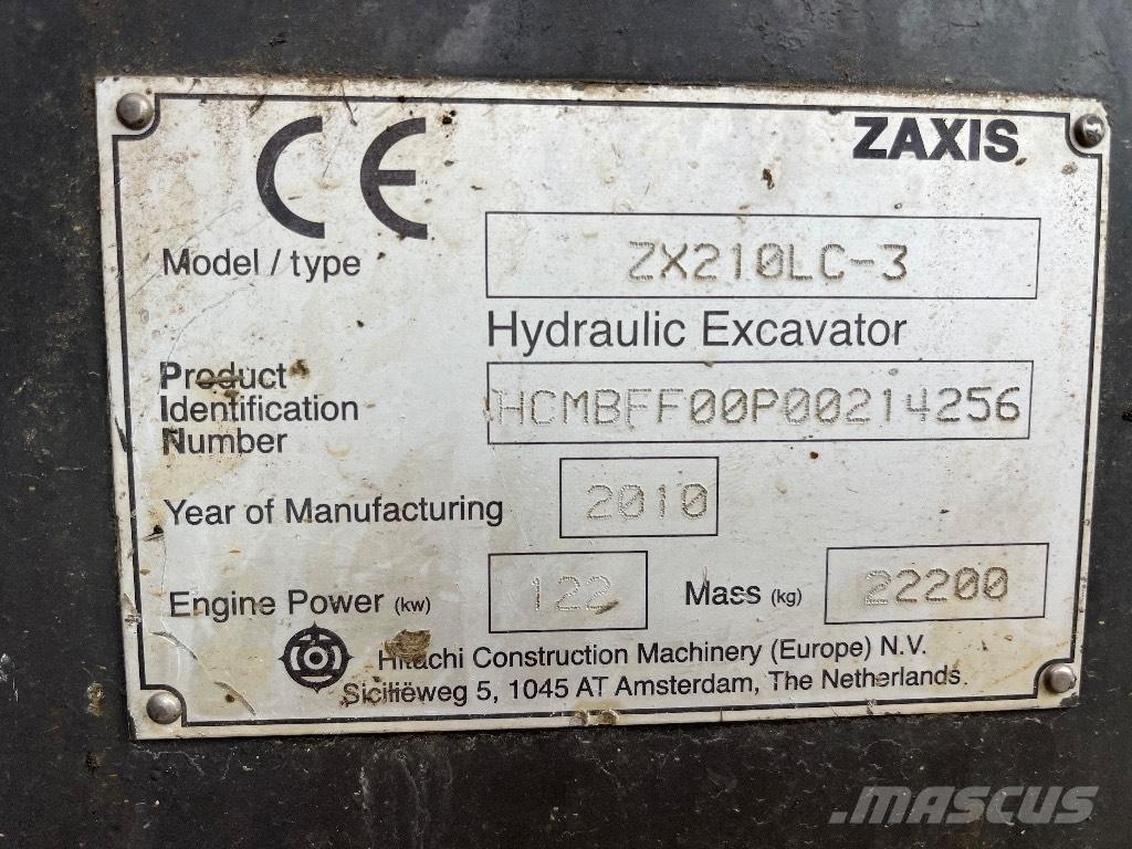 Hitachi ZX 210-3 大型油圧ショベル12t以上（パワーショベル・ユンボ）