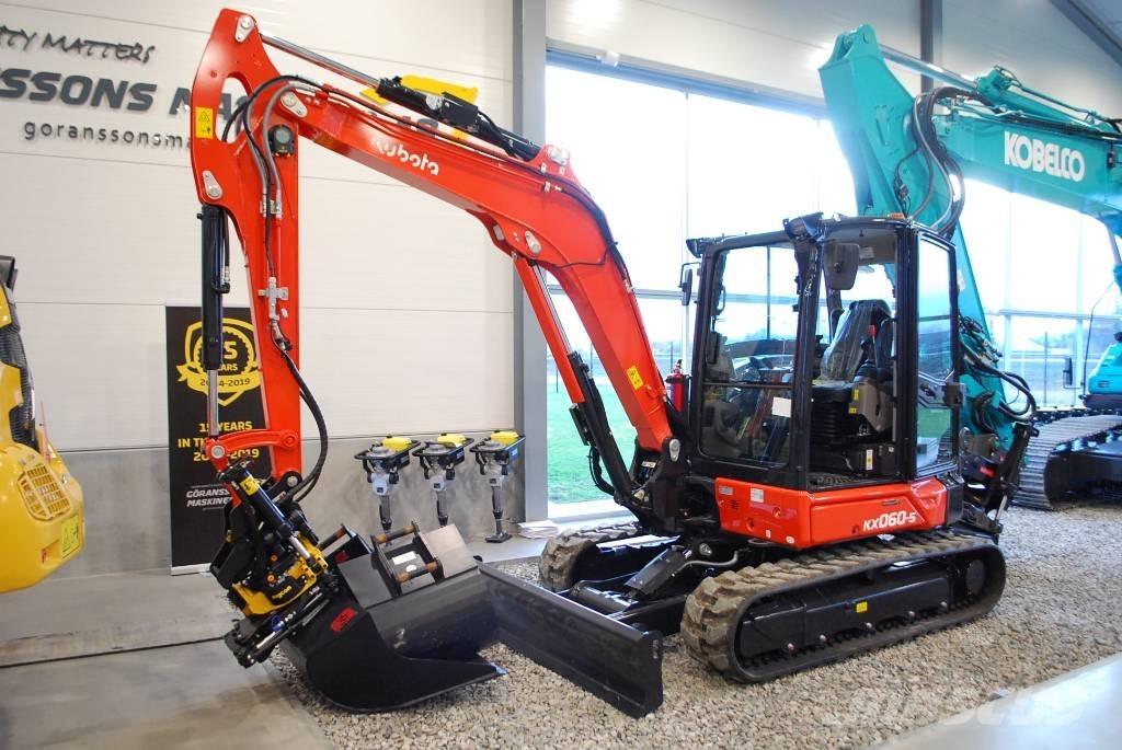 Kubota KX 060-5 中型油圧ショベル 7ｔ-12ｔ（ユンボ・パワーショベル・バックホー）