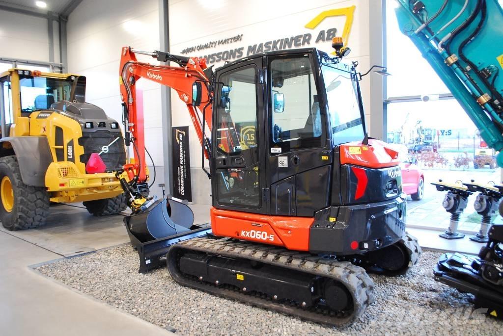 Kubota KX 060-5 中型油圧ショベル 7ｔ-12ｔ（ユンボ・パワーショベル・バックホー）