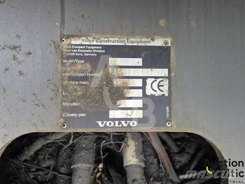 Volvo EW 160 B ホイール式油圧ショベル（パワーショベル・ユンボ・バックホー）