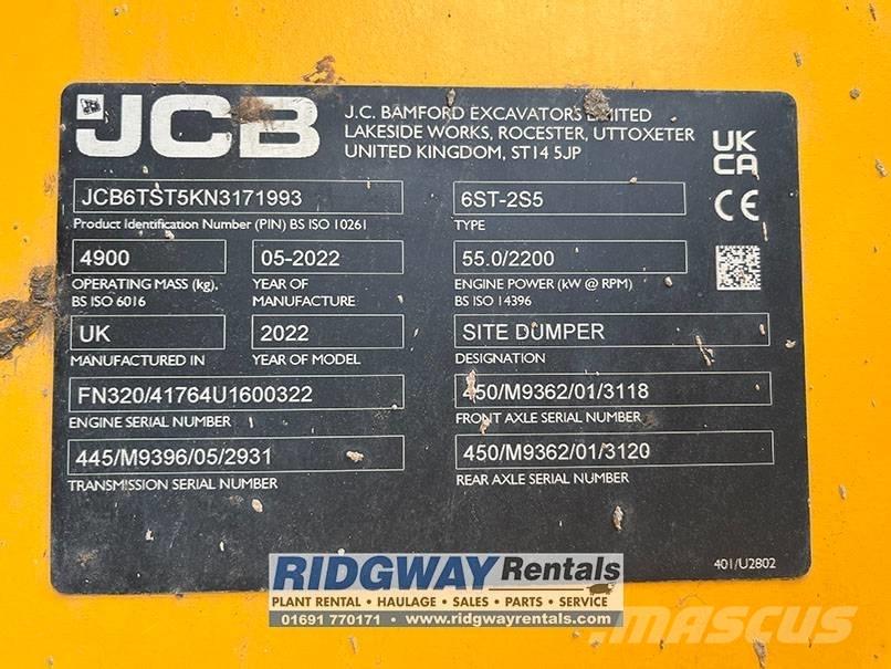 JCB 6 ST サイト　ダンプ