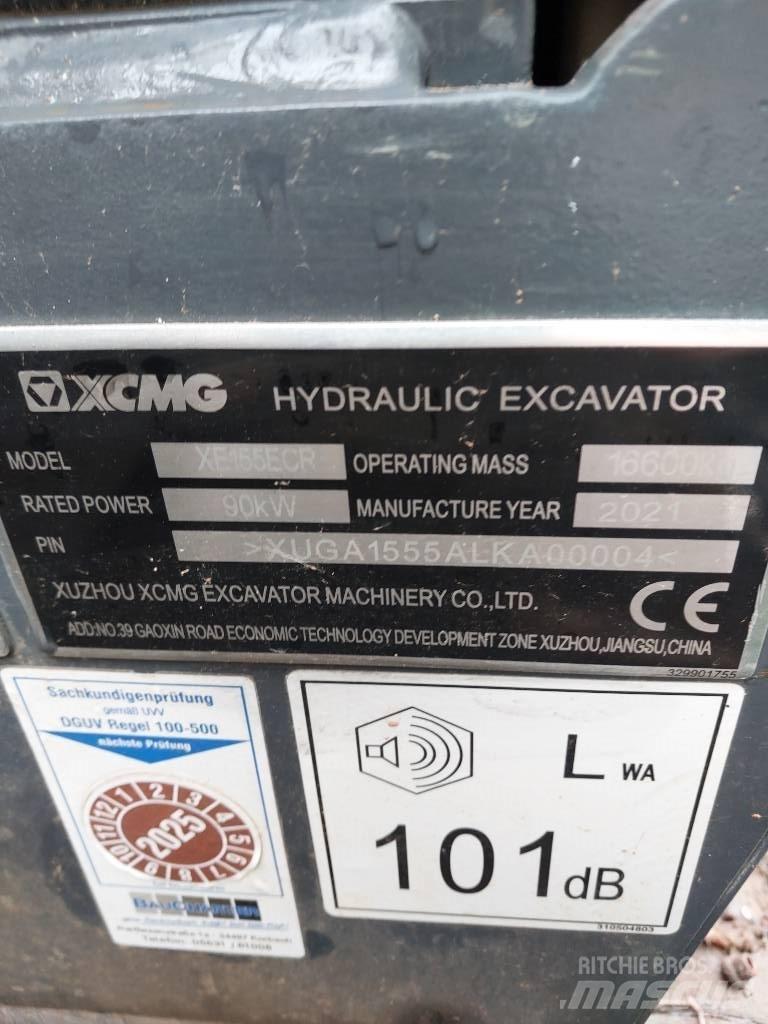 XCMG XE 155 ECR 大型油圧ショベル12t以上（パワーショベル・ユンボ）
