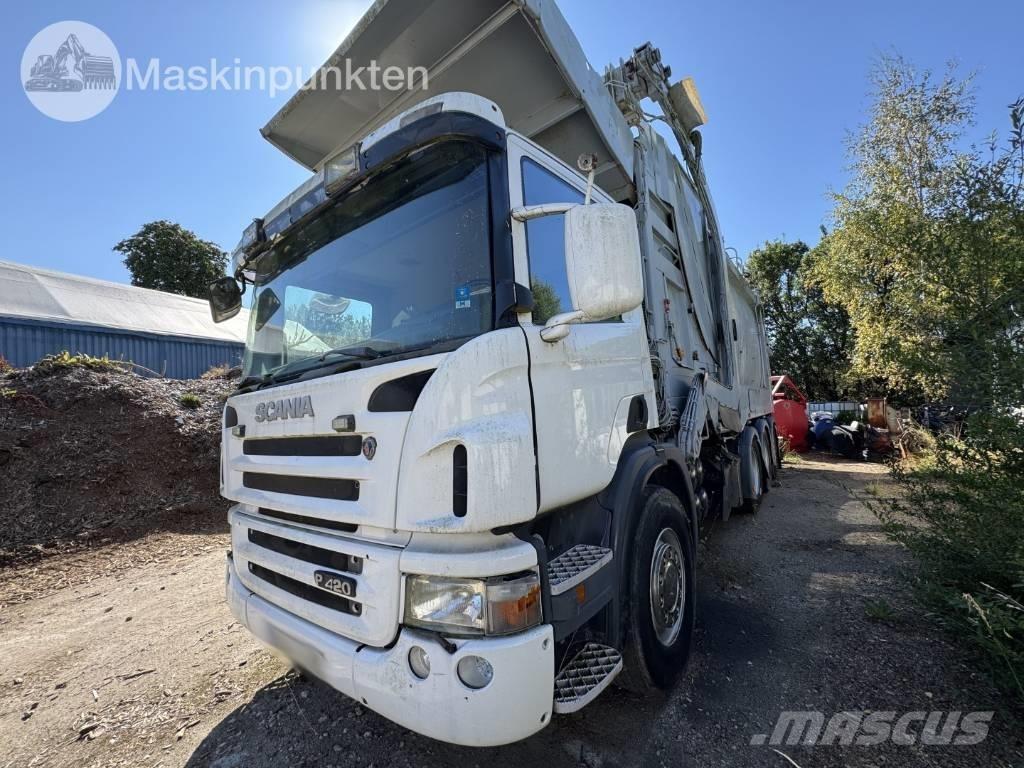 Scania P 420 GB 塵芥車、パッカー車