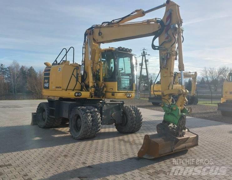 Komatsu PW 148-10 ホイール式油圧ショベル（パワーショベル・ユンボ・バックホー）