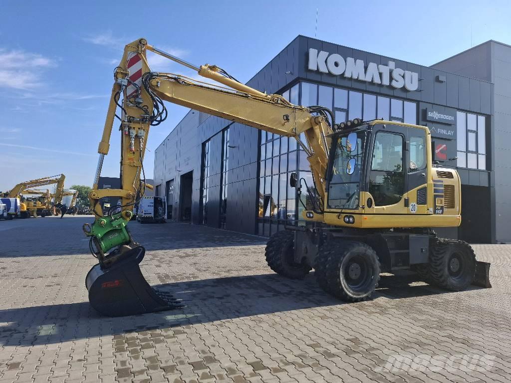 Komatsu PW 148-10 ホイール式油圧ショベル（パワーショベル・ユンボ・バックホー）