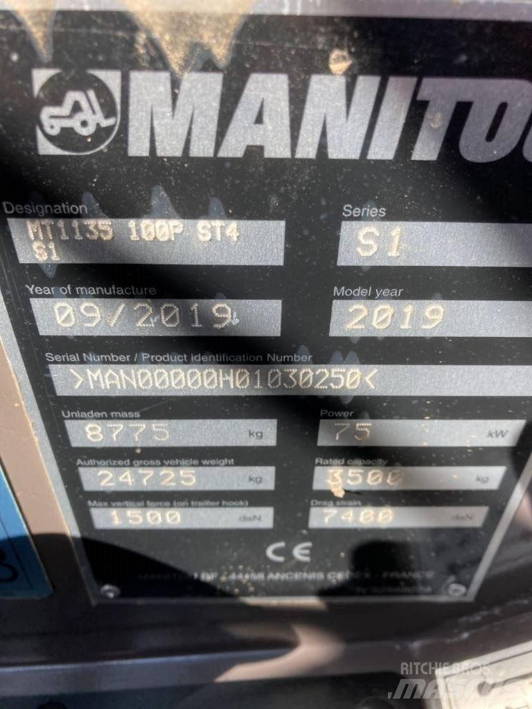 Manitou MT 1135 テレスコーピックハンドラー