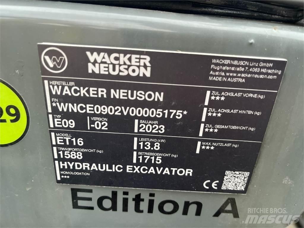 Wacker ET 16 ミニ油圧ショベル 7t以下（ミニユンボ・ミニディガー）