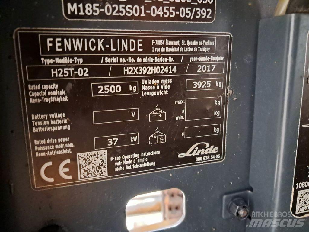 Linde H25T-02 LPGフォークリフト