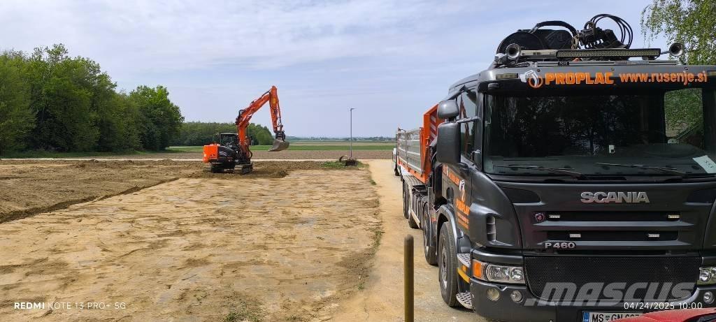 Scania P 460 ケーブルリフト着脱式トラック