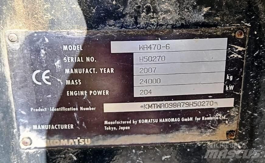 Komatsu WA 470-6 ホイールローダー・タイヤショベル