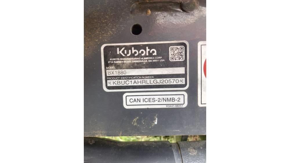 Kubota BX 1880 トラクター