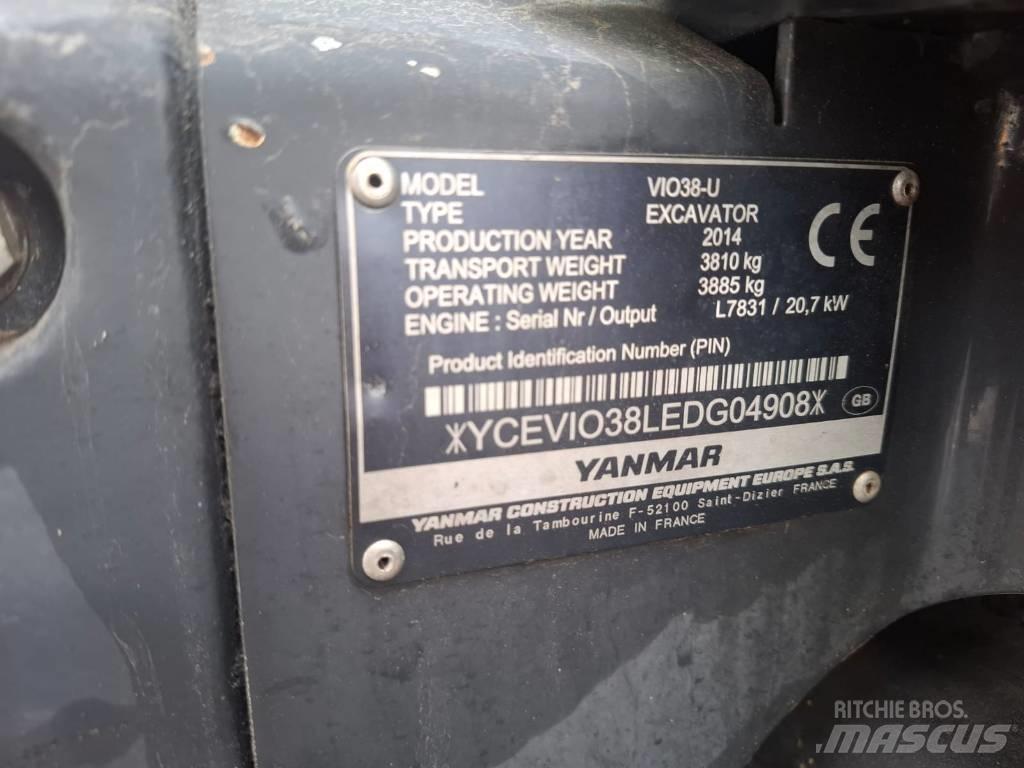 Yanmar Vio 38-U ミニ油圧ショベル 7t以下（ミニユンボ・ミニディガー）