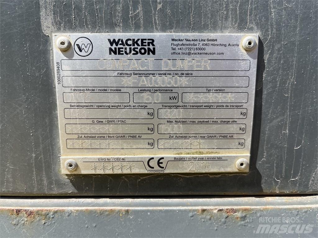 Wacker Neuson DT 15 サイト　ダンプ